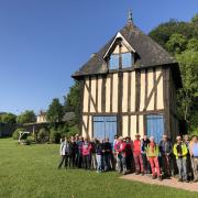 Début de cette belle journée dans le parc du prieuré de Saint Philbert sur Risle