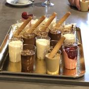 AG au bar du commerce à Quincampoix , le Chef nous a préparé de très bonnes verrines !