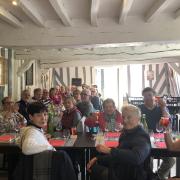 Nous voici réunis à l'Entre Scène pour le traditionnel repas 