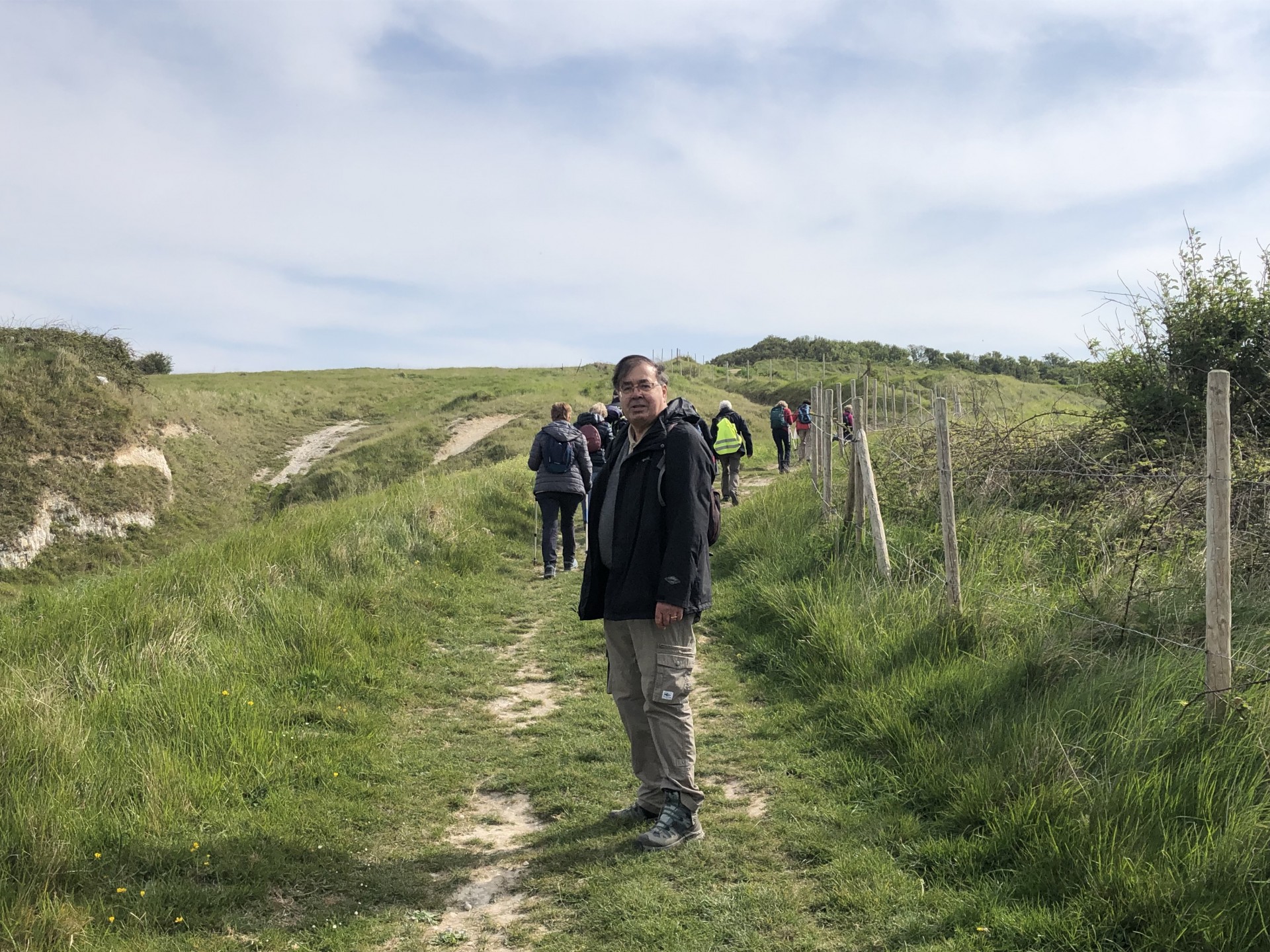 Montée sur la falaise de Mers Les Bains
