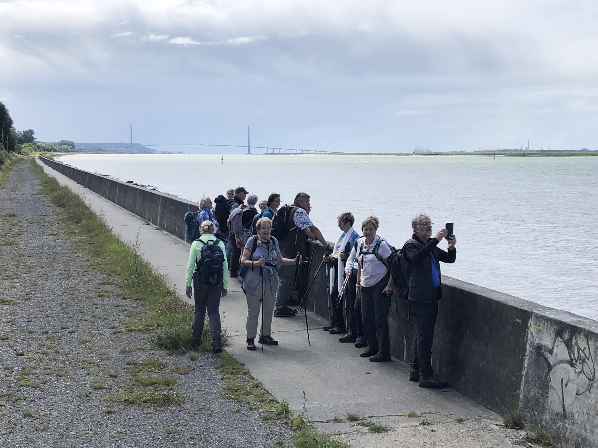 Et le Pont de Normandie de l'autre côté