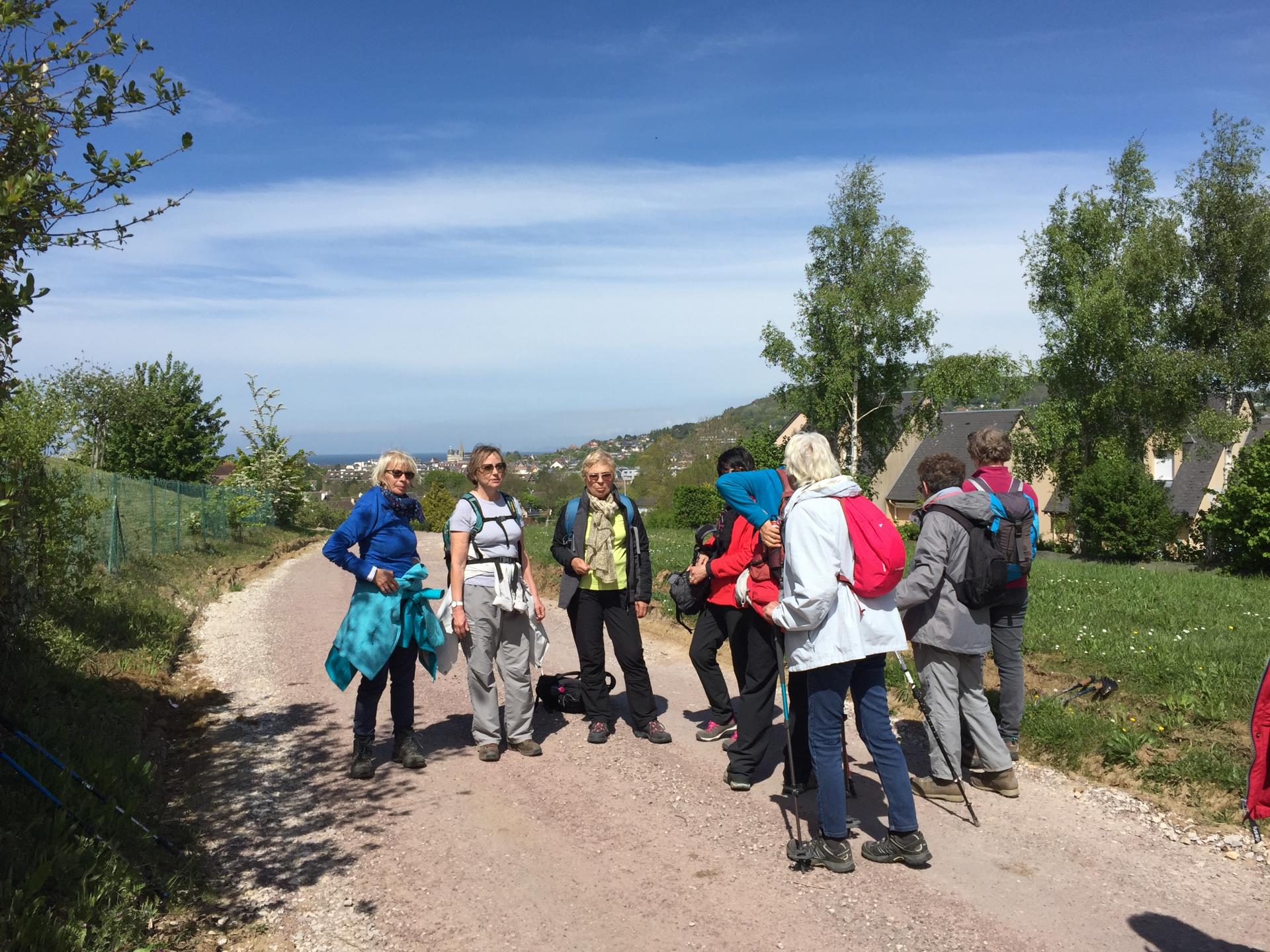 Randonnée nous conduisant sur les hauteurs du Houlgate.