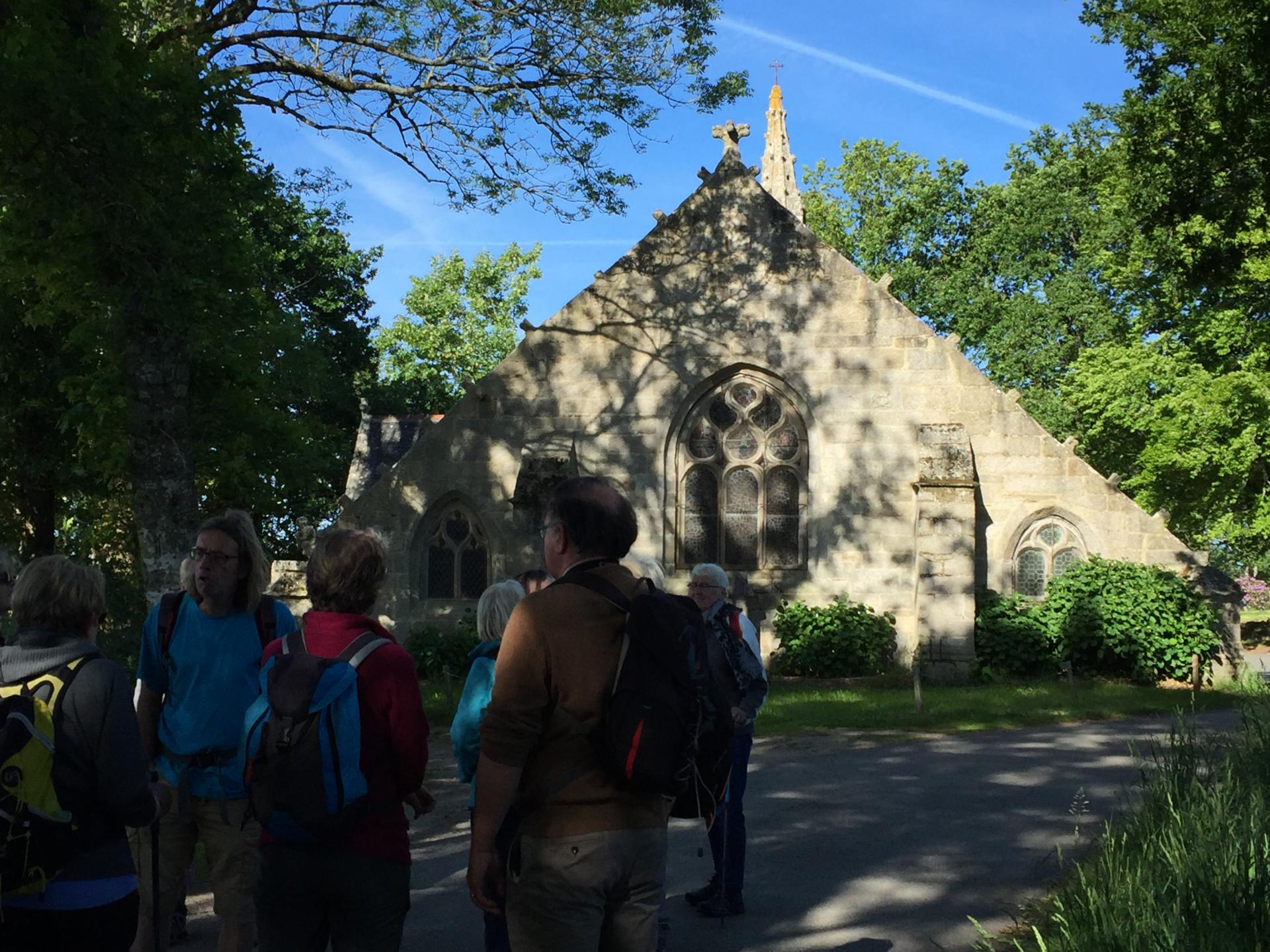 La chapelle de Trémolo où se trouve le Christ Jaune....
