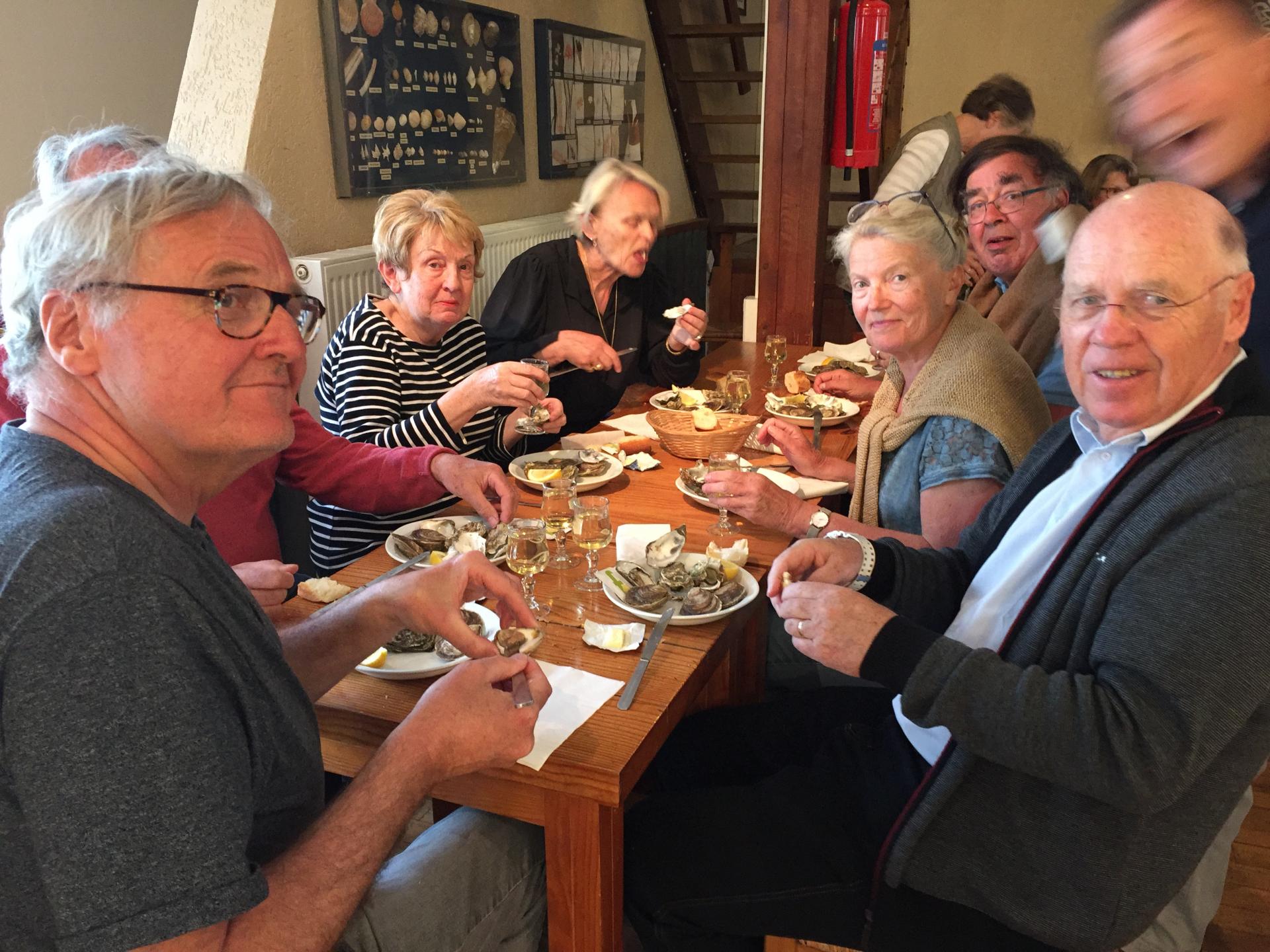 Pour finir la journée, dégustation d'huitres de Bélon, à l'apéritif.