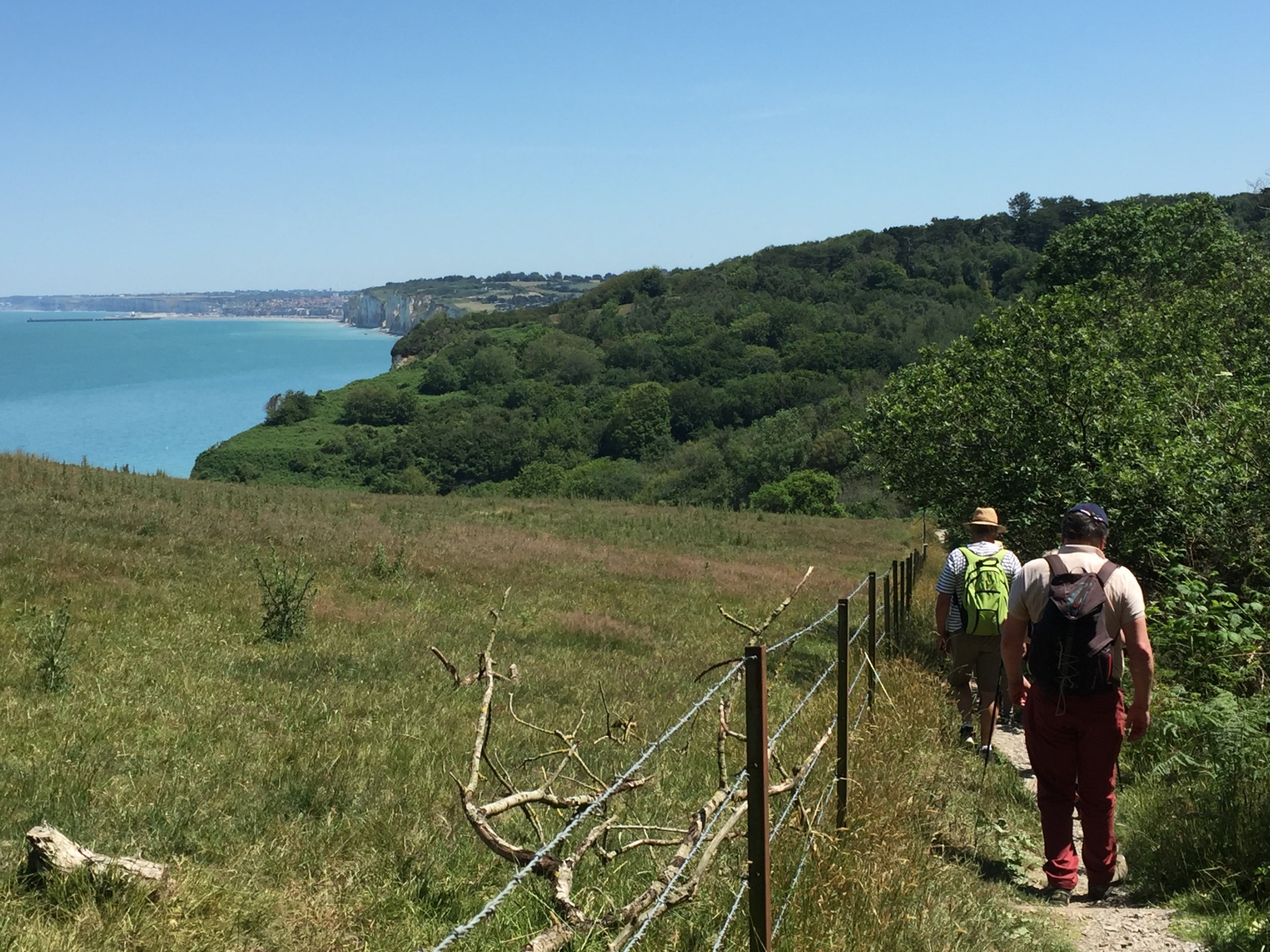 Nous redescendons sur Pourville...