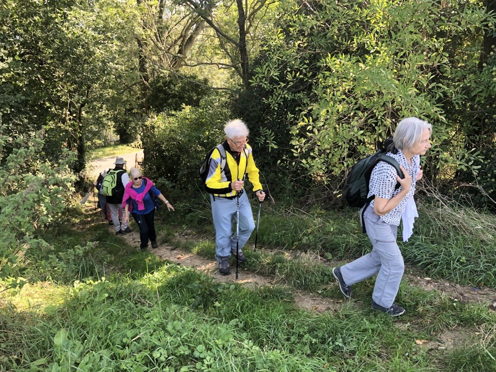 Petit raidillon avant d'arriver au belvédère de Malleville d'où nous avons ....