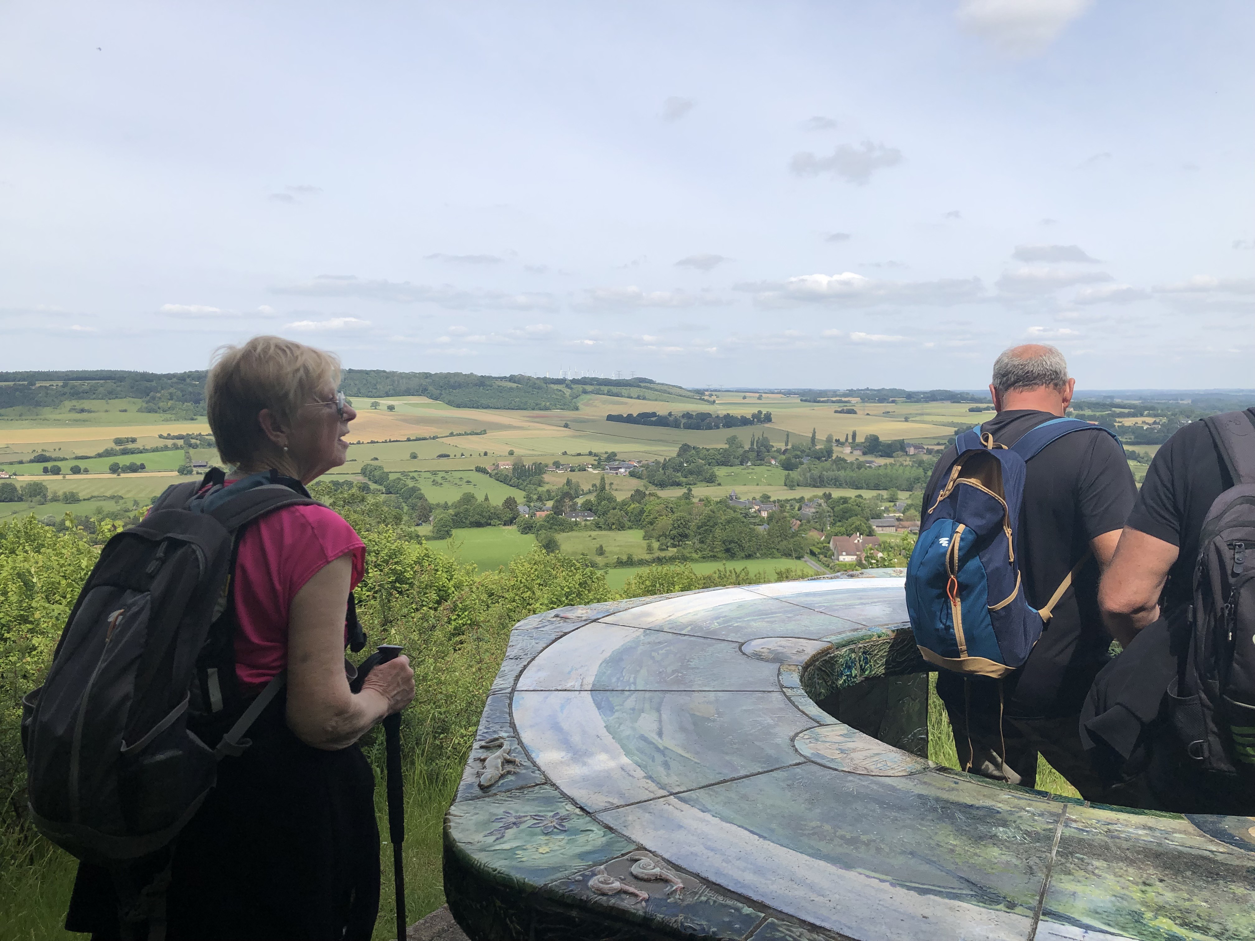 Le mont Saint Hélène avec sa table d'orientation ...