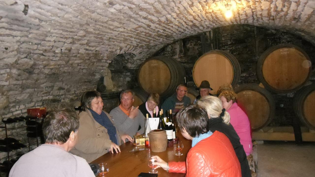 Dégustation de Bourgogne rouge dans la cave de Nathalie à Irancy