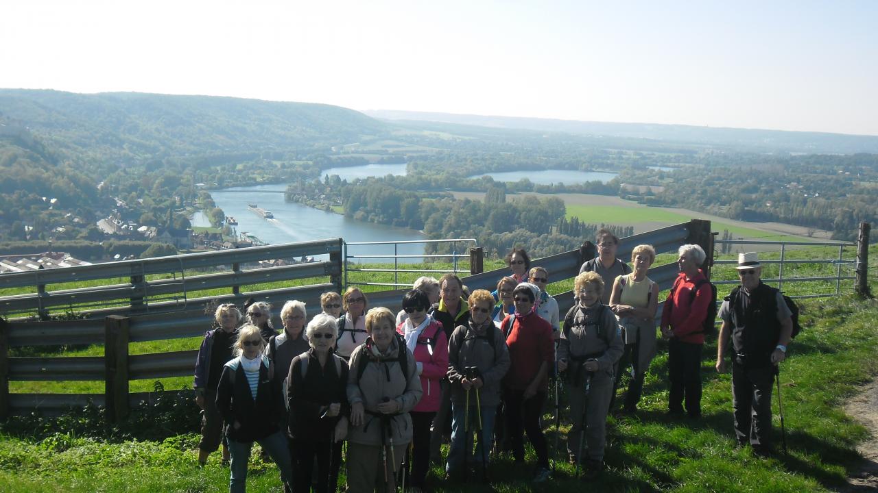 Panorama sur Château Gaillard et la Seine