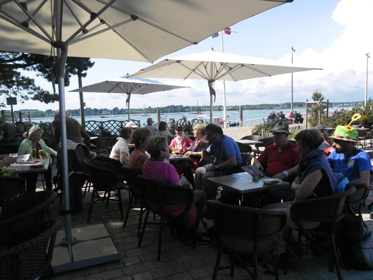 Réconfort après le tour de l'ile