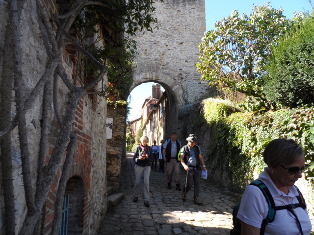Une des ruelles pavées de Gerberoy