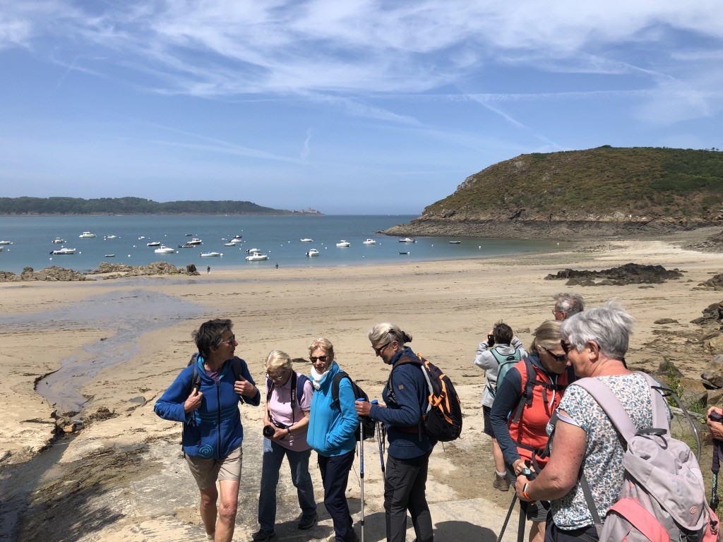 L' après midi nous repartons avec Isabelle pour longer  la baie de la Fresnaye